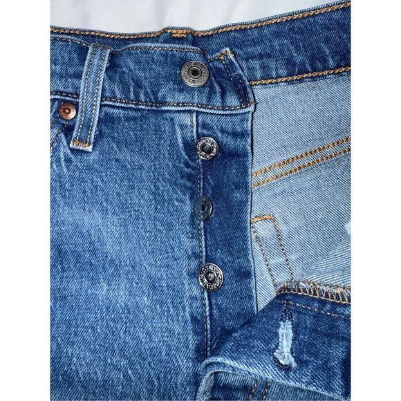 Levi’s 501 High-Rise Button Fly Denim Shorts – Size 28 (NWOTS) - Picture 7 of 10